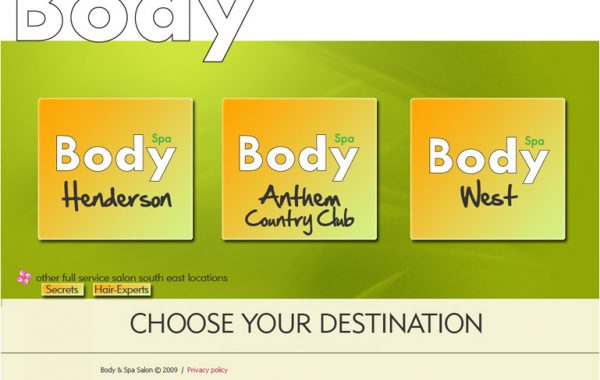 Body Spa Business Website